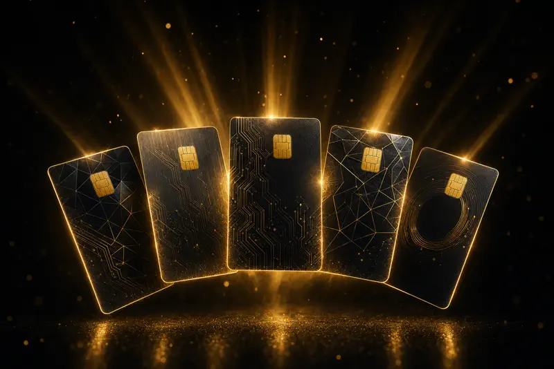 Browse all crypto debit and credit cards — compare fees, cashback, KYC and country availability