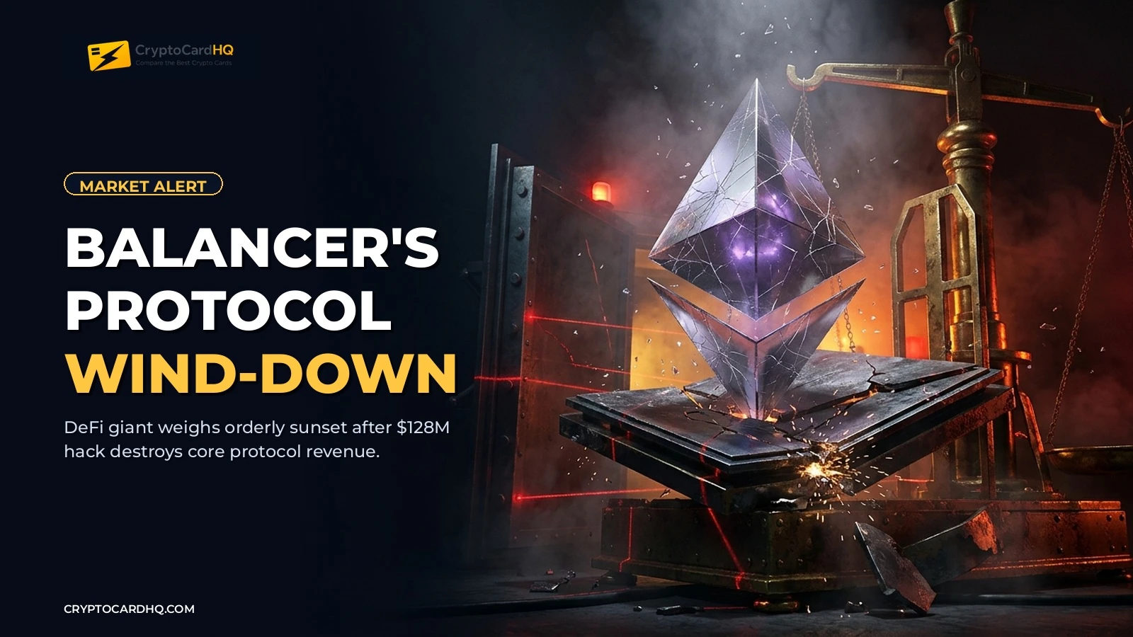 Balancer Eyes Full Protocol Wind-Down After $128M Hack Crushes Revenue — CryptoCardHQ Ethereum news cover