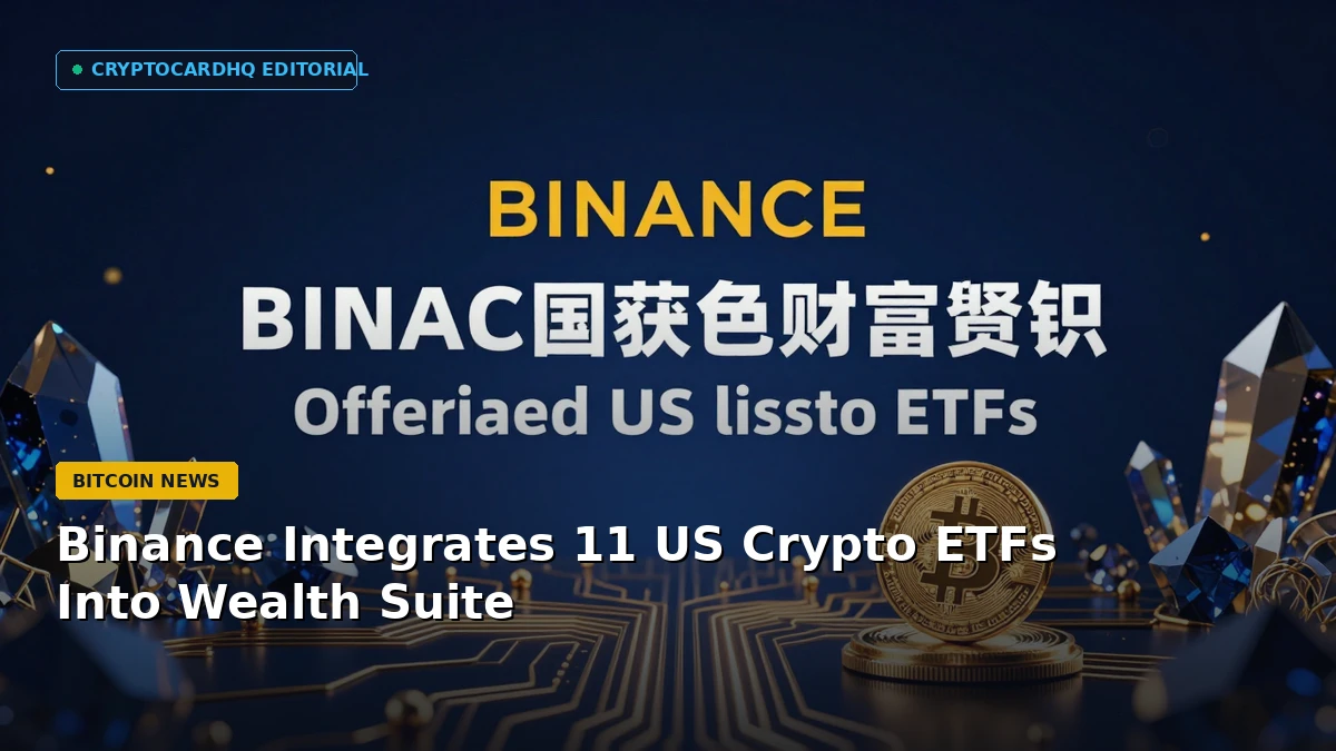 Binance Integrates 11 US Crypto ETFs Into Wealth Suite