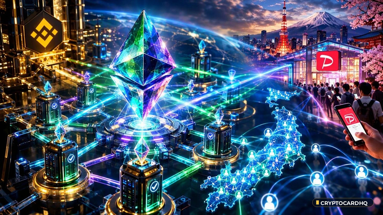 Binance Pay Integrates With Japan's PayPay Network for 48M Users — CryptoCardHQ editorial cover