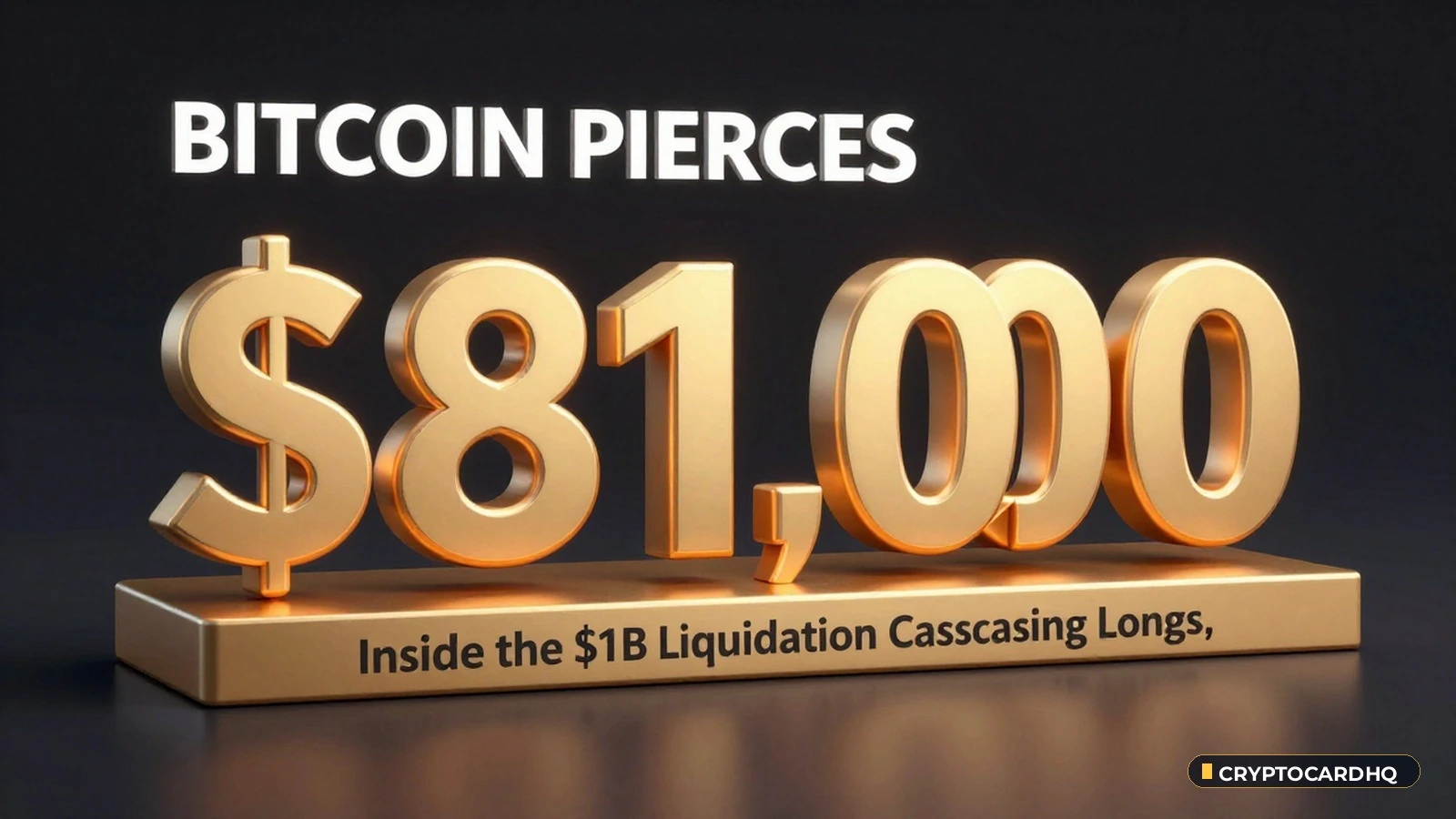 Bitcoin Pierces $81,000 Support: Inside the $1B Liquidation Cascading Longs