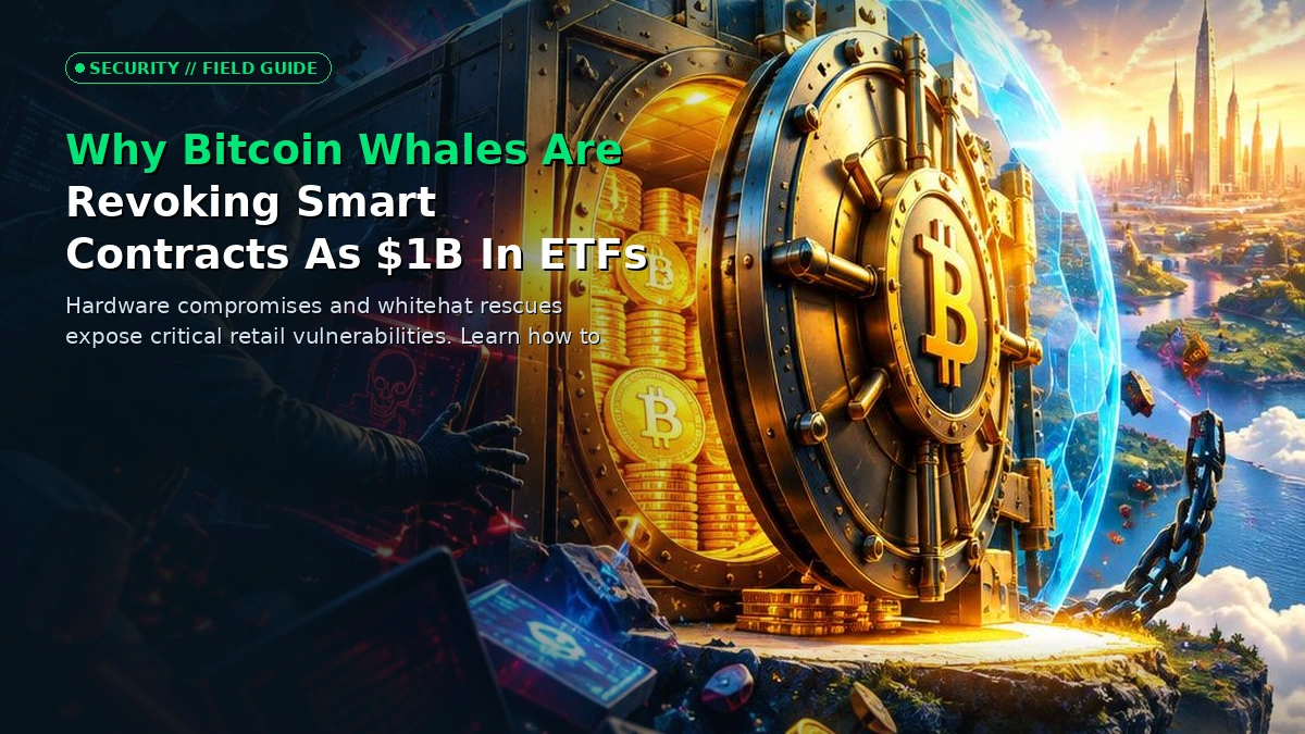 Why Bitcoin Whales Are Revoking Smart Contracts As $1B In ETFs Pours In