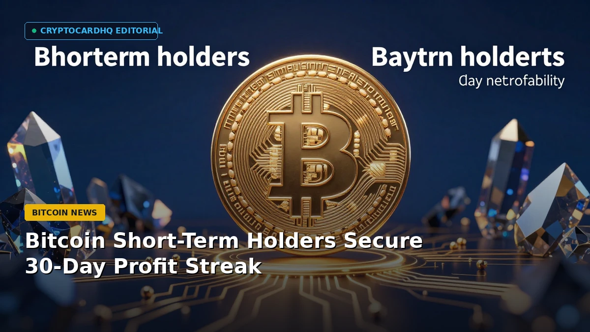 Bitcoin Short-Term Holders Secure 30-Day Profit Streak