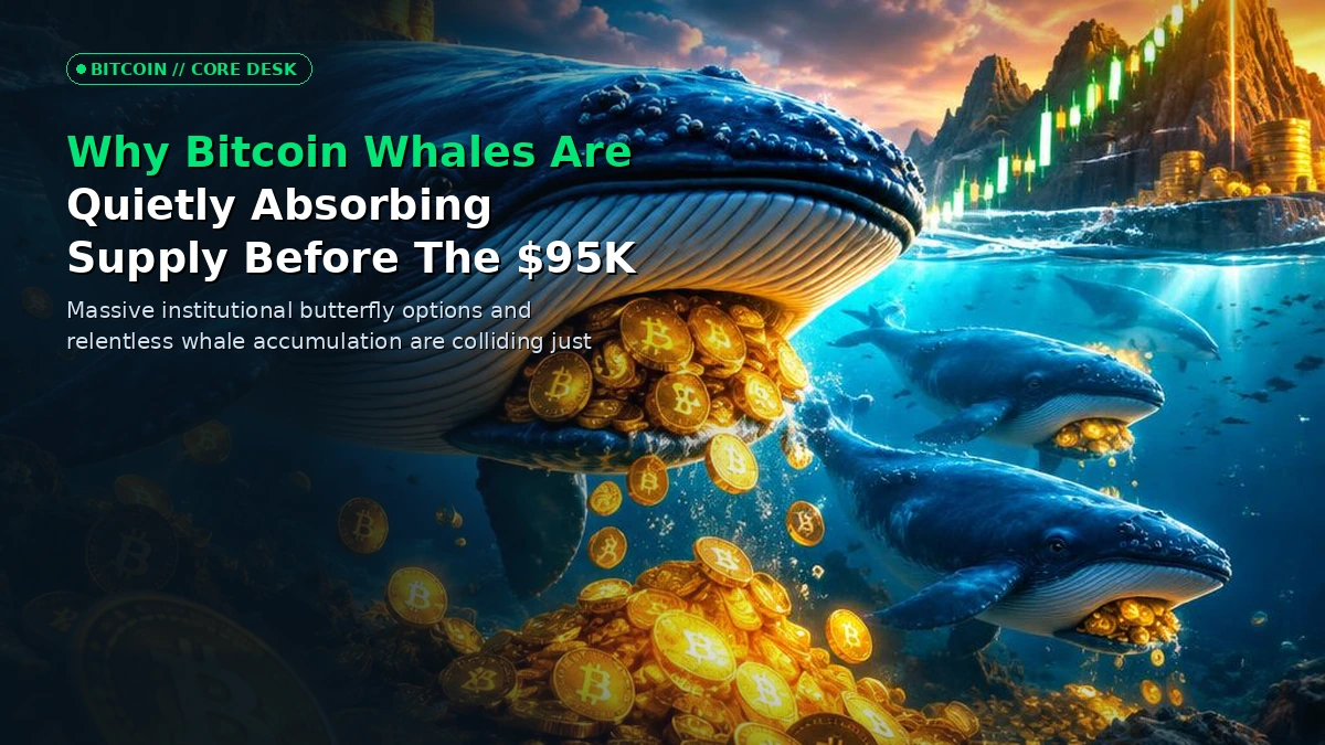 Why Bitcoin Whales Are Quietly Absorbing Supply Before The $95K Squeeze