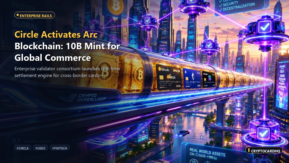 Circle Launches Arc With BlackRock and Visa as 10B Tokens Mint