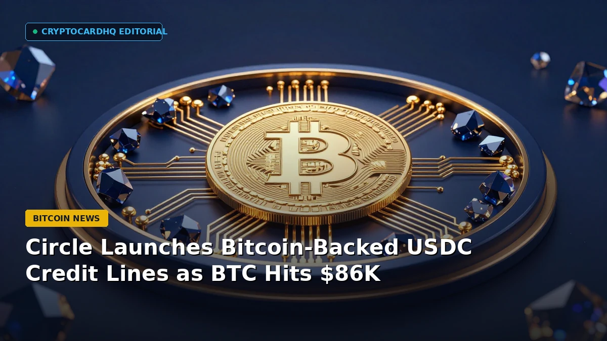 Circle Launches Bitcoin-Backed USDC Credit Lines as BTC Hits $86K