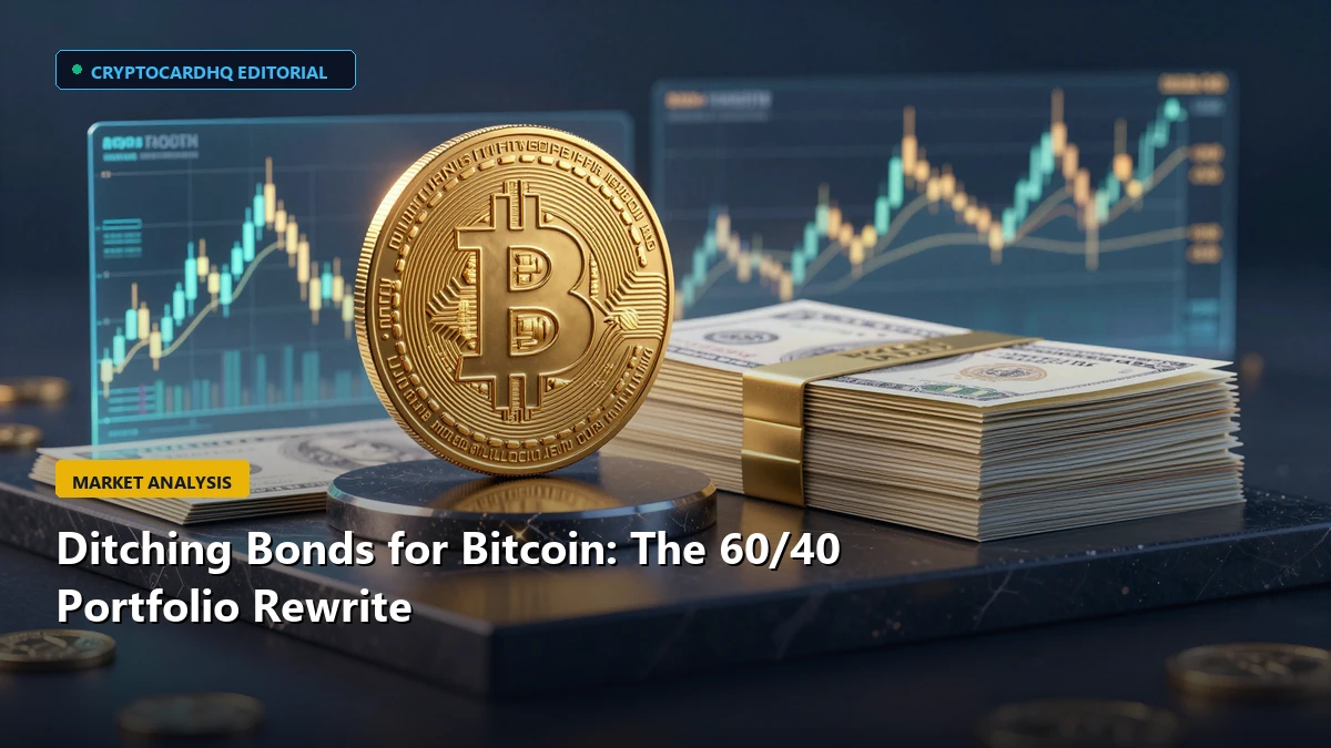 Ditching Bonds for Bitcoin: The 60/40 Portfolio Rewrite — CryptoCardHQ editorial cover