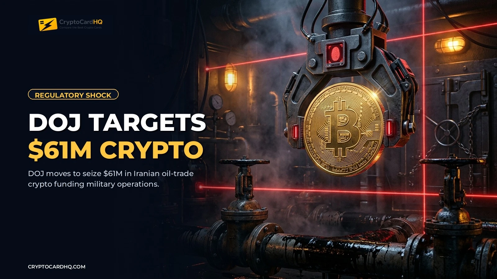 DOJ Moves to Seize $61M in Crypto Laundered from Iranian Shadow Oil