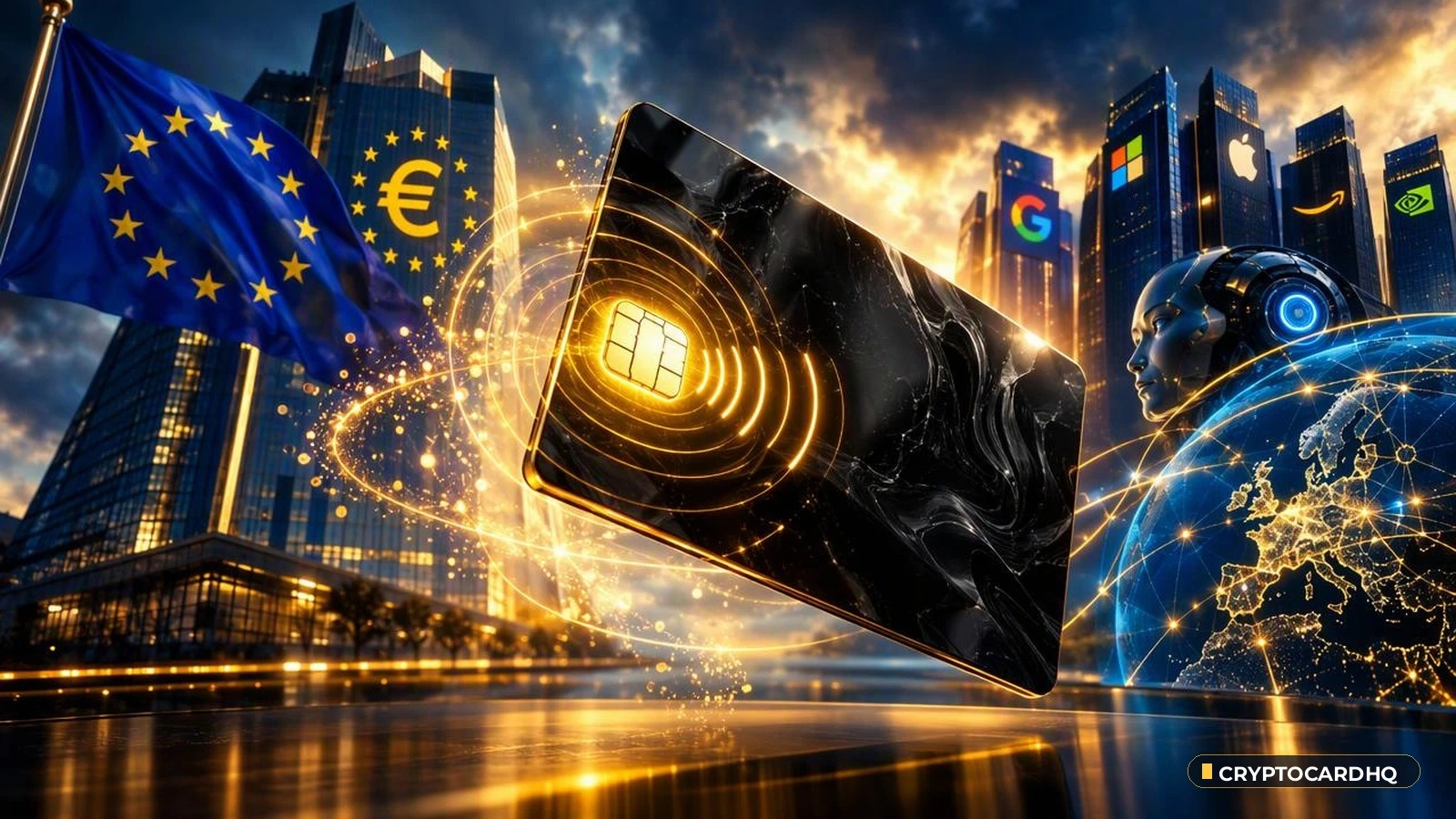 ECB Recruits Tech Giants for AI Agent Payments in 2027 Digital Euro Push — CryptoCardHQ editorial cover