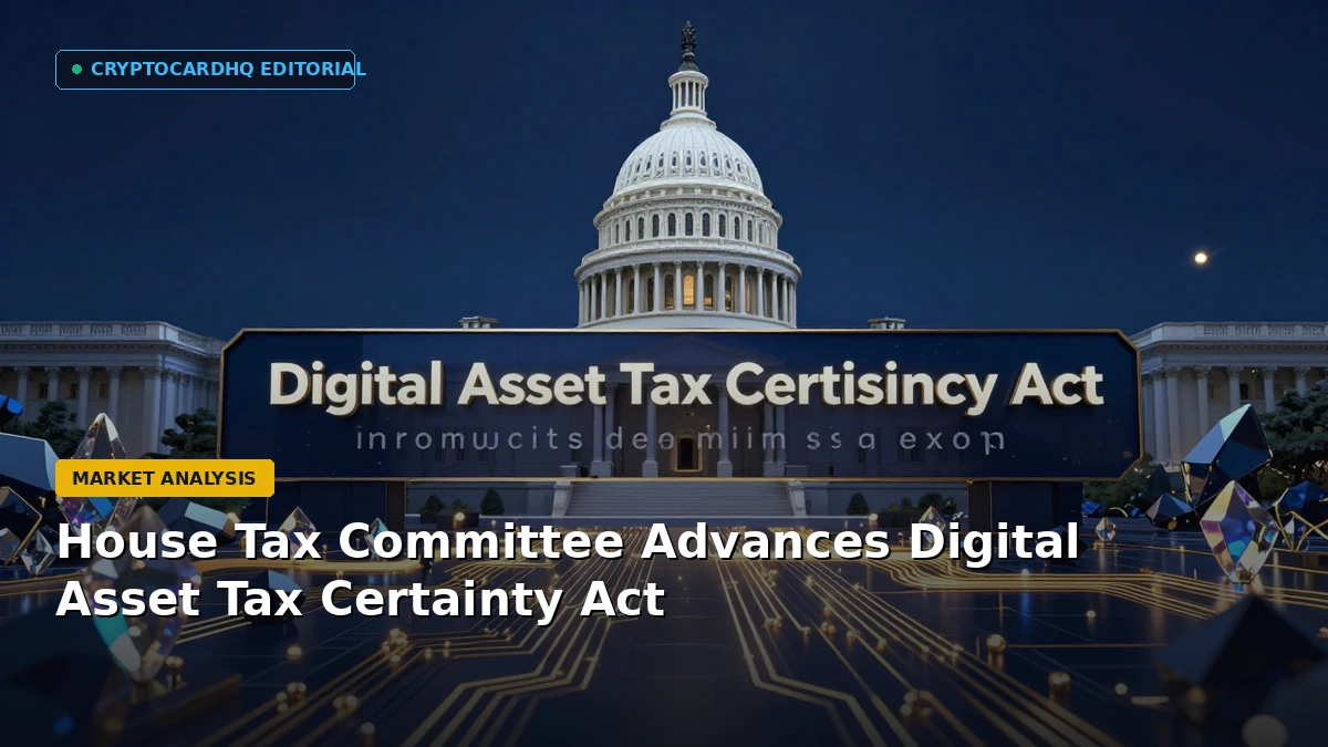 House Tax Committee Advances Digital Asset Tax Certainty Act — CryptoCardHQ editorial cover