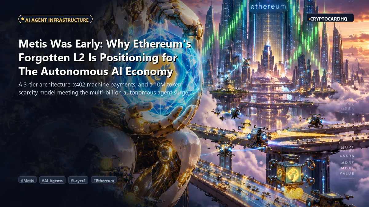Metis Was Early: Why Ethereum’s Forgotten L2 Could Become a Major Infrastructure Play for the AI Agent Economy