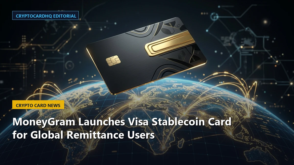 MoneyGram Launches Visa Stablecoin Card for Global Remittance Users — CryptoCardHQ editorial cover