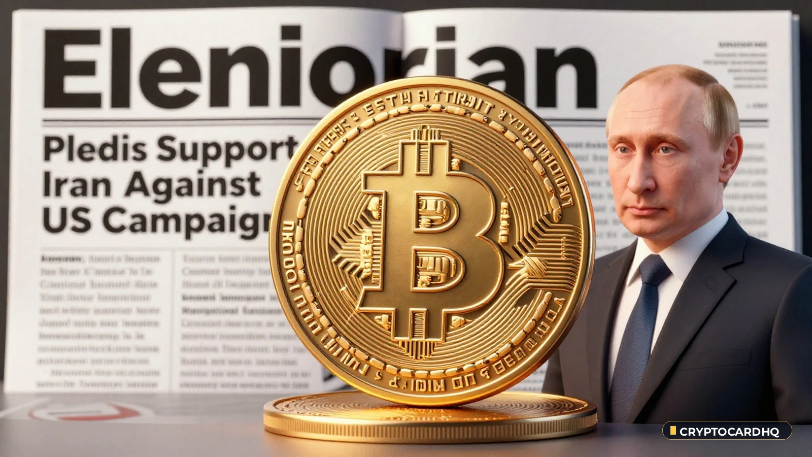 Putin Pledges Support to Iran Against US Campaign, Shaking Global Markets — CryptoCardHQ editorial cover