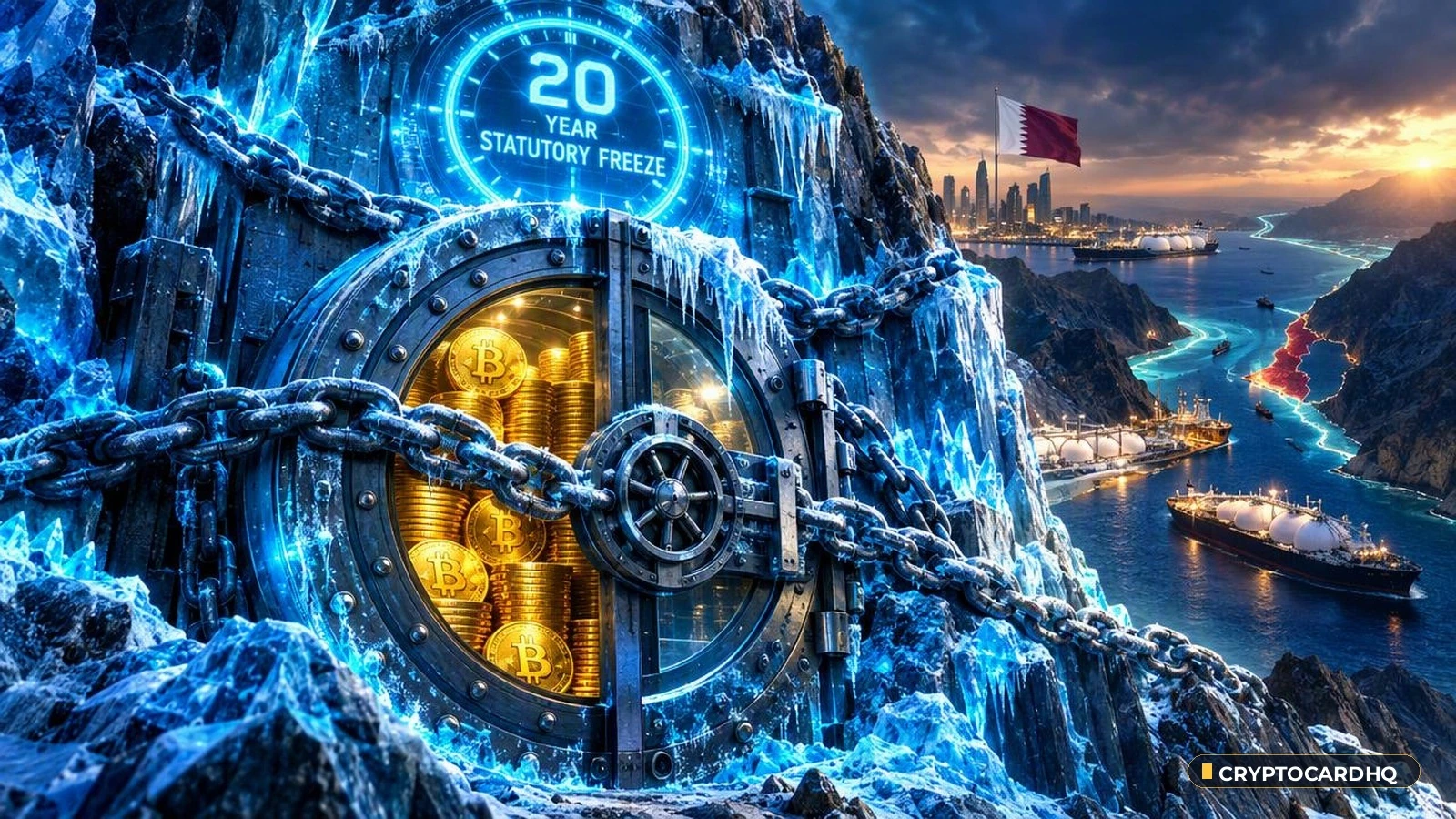 Qatar Freezes LNG Exports to November: Hormuz Chaos Hits Macro Markets — CryptoCardHQ editorial cover