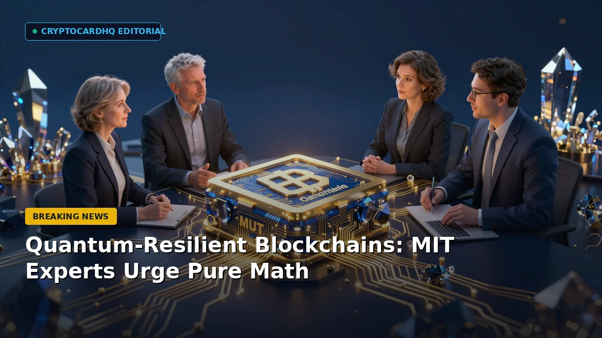 Quantum-Resilient Blockchains: MIT Experts Urge Pure Math — CryptoCardHQ editorial cover