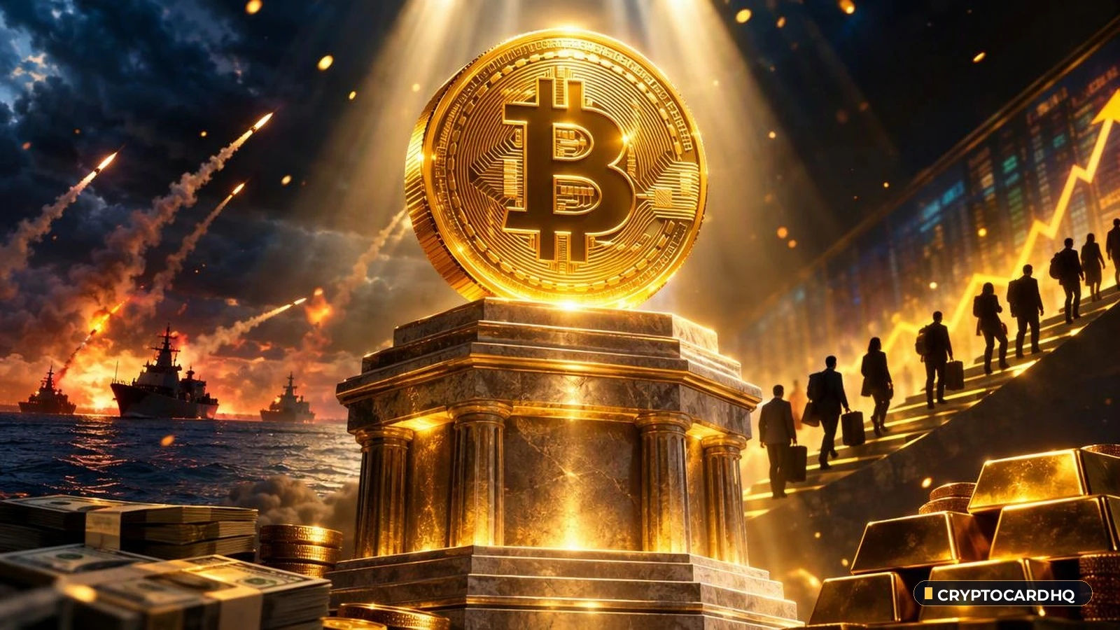 Red Sea Shock: 474 Strikes in 24 Hours Trigger Rapid Flight to Safety — CryptoCardHQ editorial cover