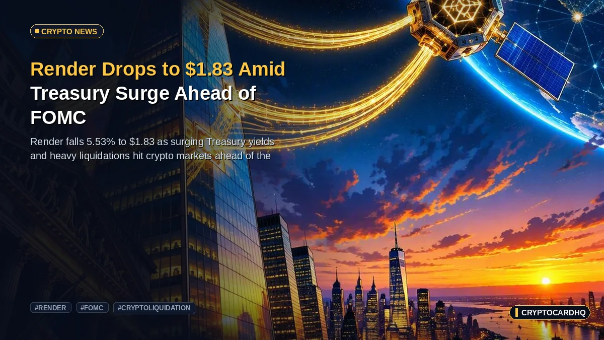 Render Drops to $1.83 Amid Treasury Surge Ahead of FOMC