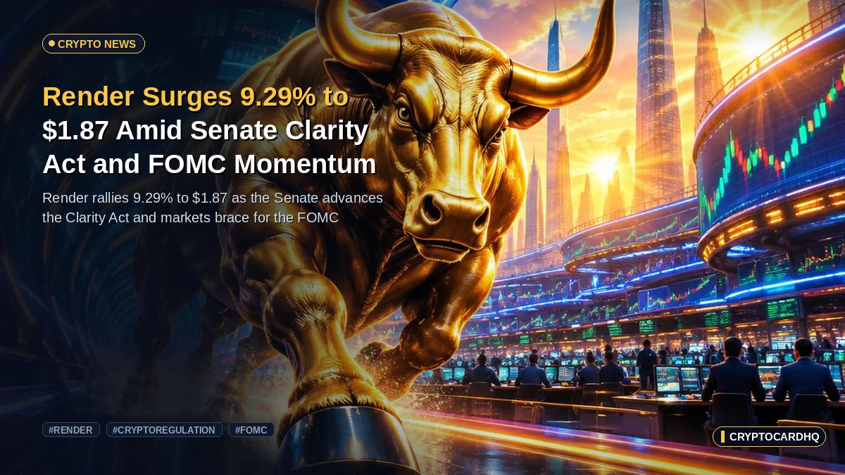 Render Surges 9.29% to $1.87 Amid Senate Clarity Act and FOMC Momentum