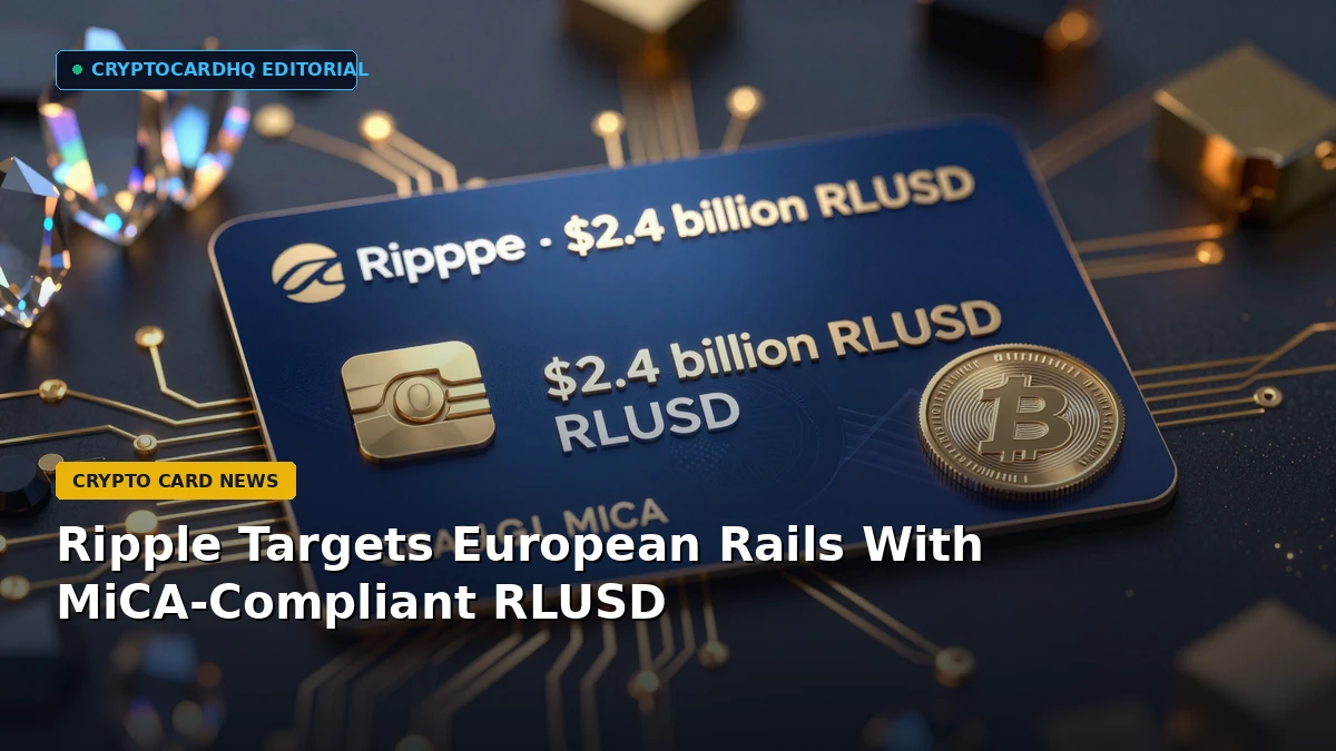Ripple Targets European Rails With MiCA-Compliant RLUSD — CryptoCardHQ editorial cover