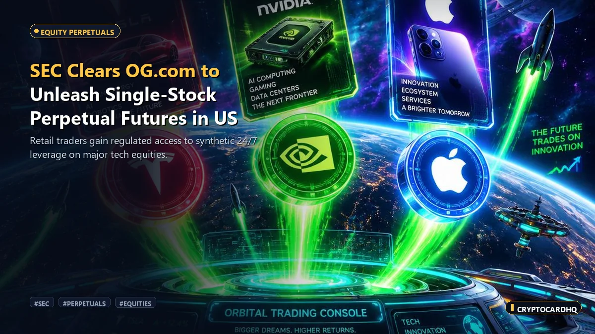 SEC Clears OG.com to Unleash Single-Stock Perpetual Futures in the US — CryptoCardHQ editorial cover
