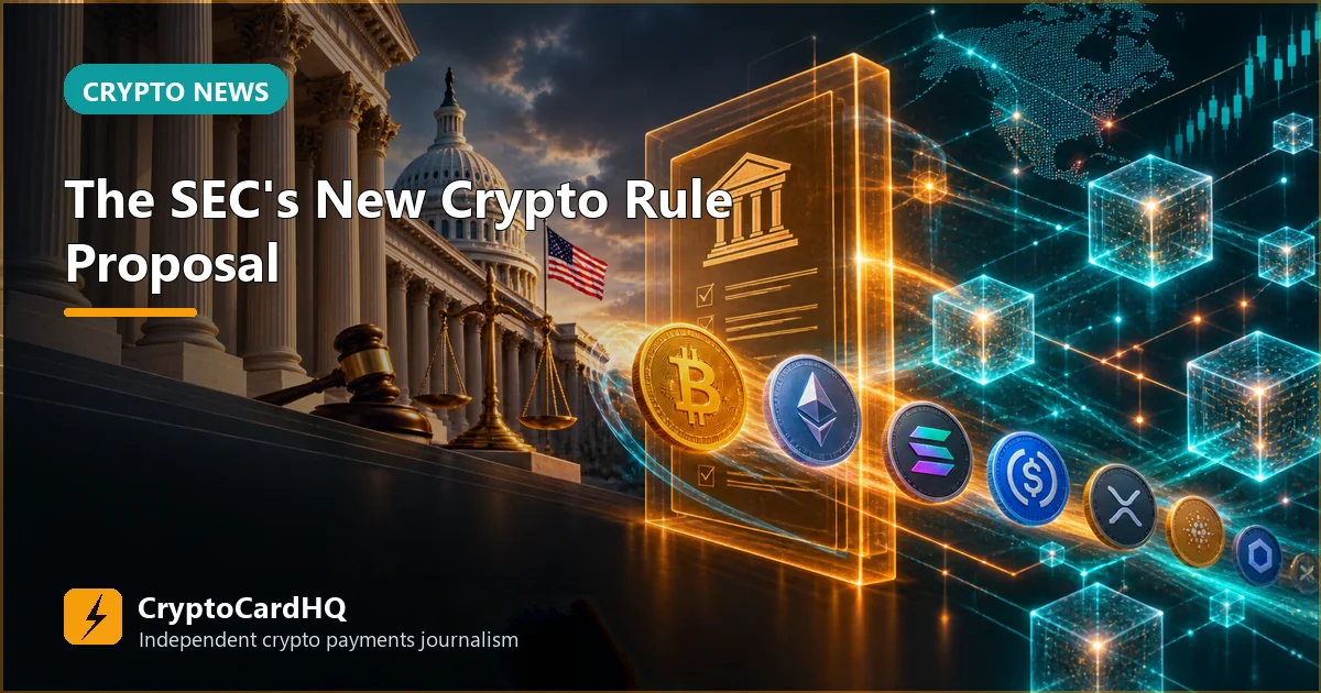 The SEC's New Crypto Rule Proposal: What Could Change for Tokens, Platforms and Users — CryptoCardHQ editorial cover