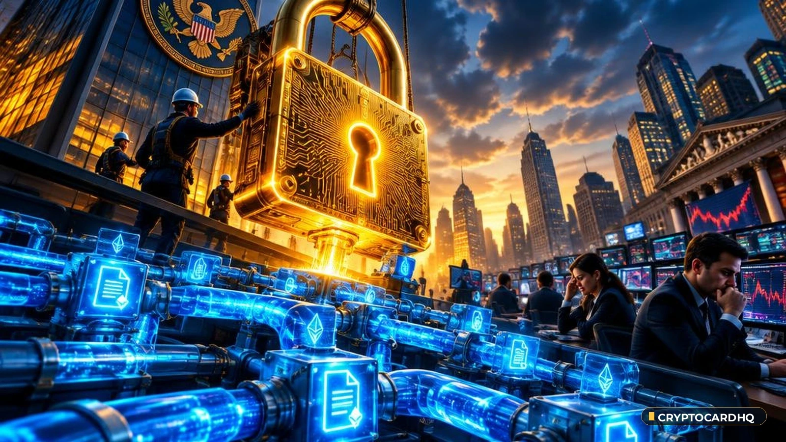 SEC Unveils 'Regulation Crypto Assets' as Wall Street Desks Pause Deployments — CryptoCardHQ editorial cover