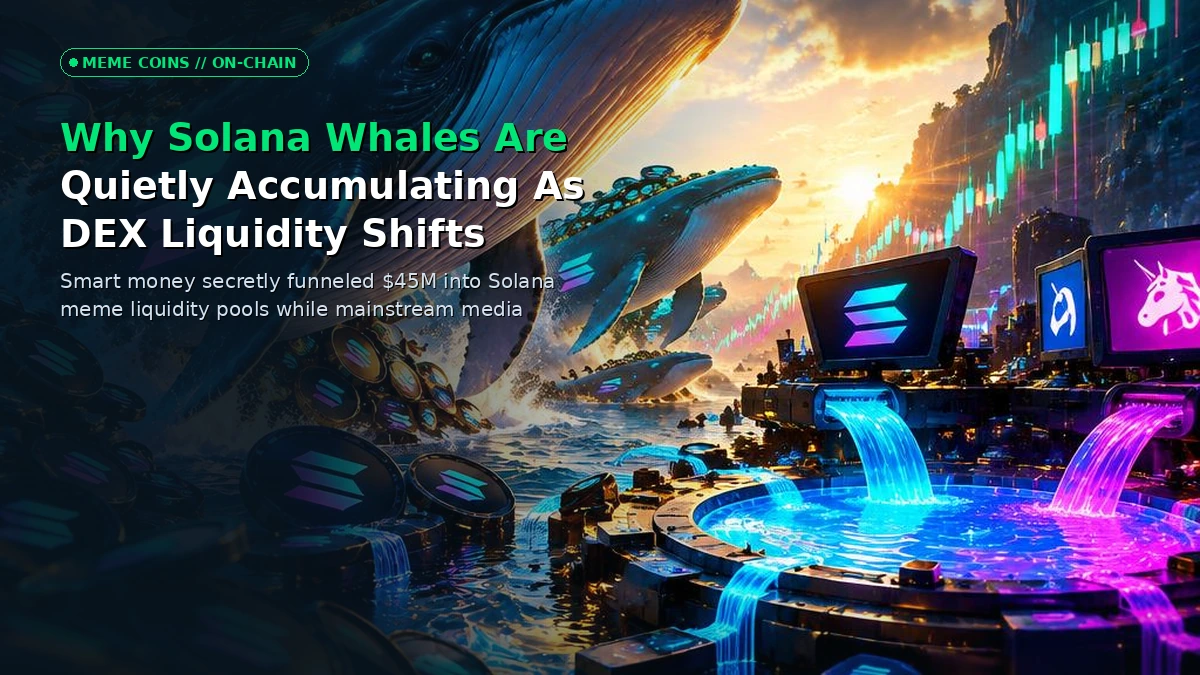 Why Solana Whales Are Quietly Accumulating As DEX Liquidity Shifts