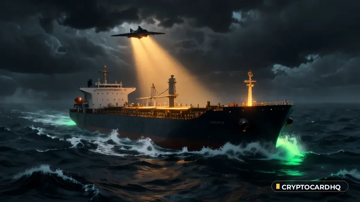 US Military Jet Disables Ship in Gulf of Oman as Crude Corridor Ignites — CryptoCardHQ editorial cover